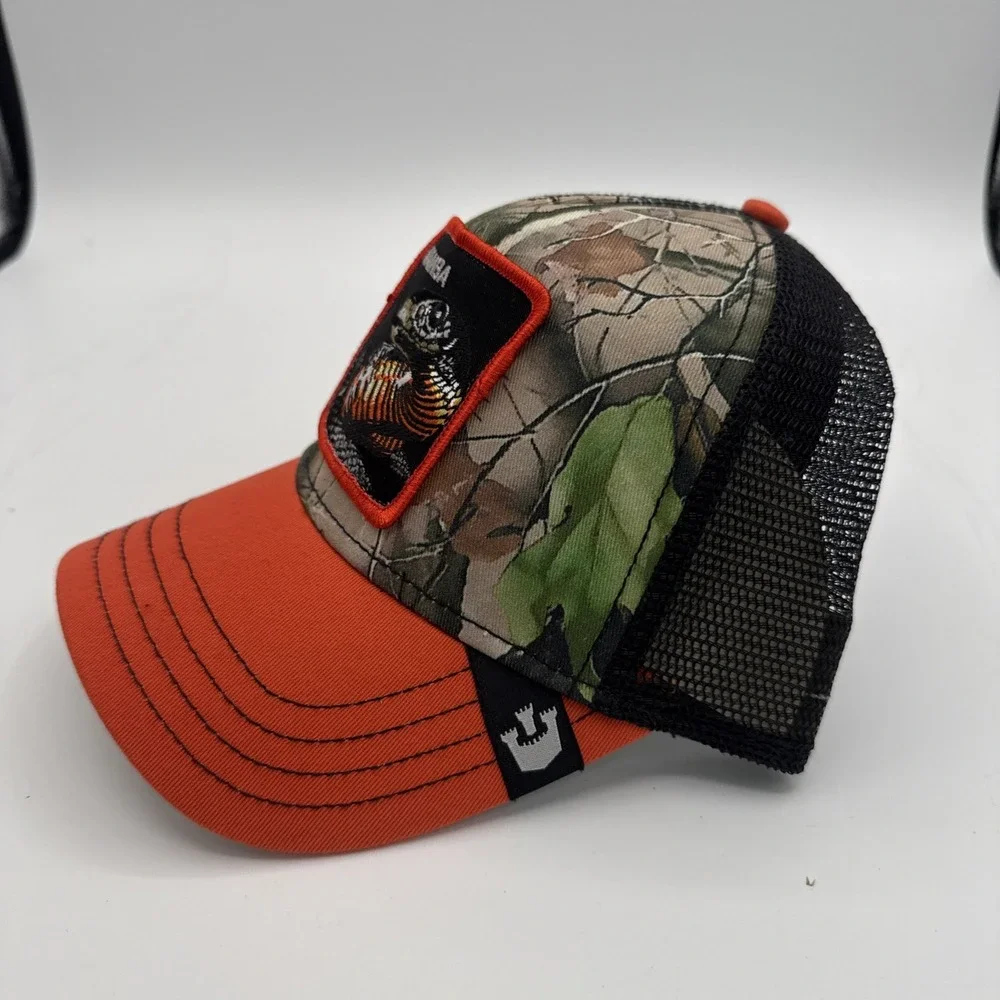 Goorin Bros Hat Cap Snap Back Realtree Camo Mamba Snake Trucker The Farm‎ NWT